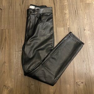 NWT Abercrombie Leather Skinny Pants